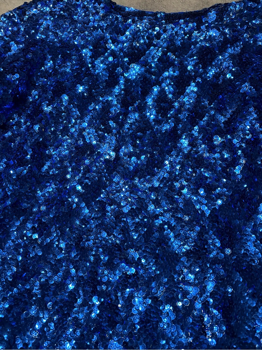 Royal Blue Sequin Top